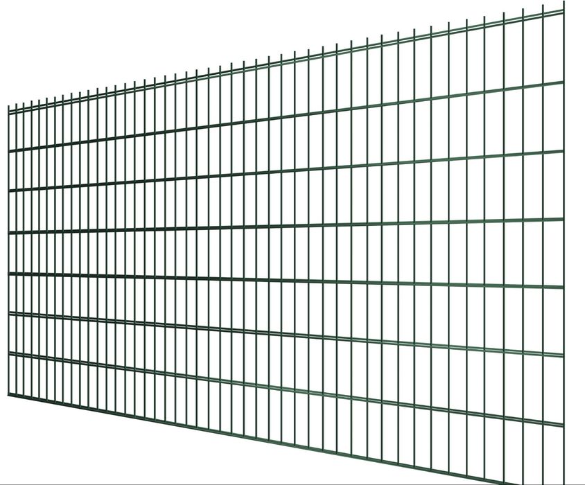 Panel prosty 2D 1630x2500 mm 6/5/6 mm ocynk RAL 6005 Zielony