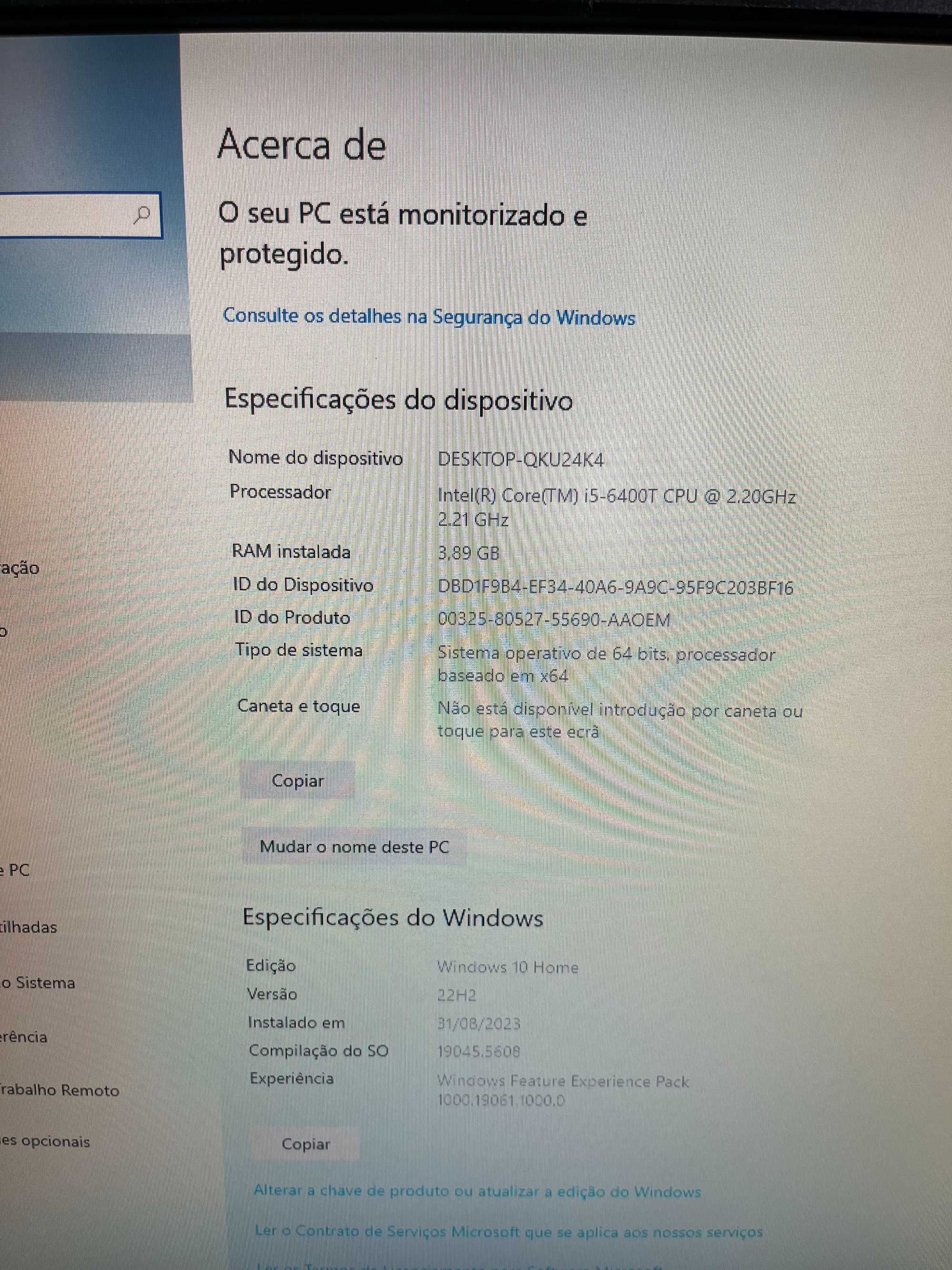 Tiny PC Lenovo M700 ThinkCentre Intel i5 4GB RAM 255GB SSD Impecável