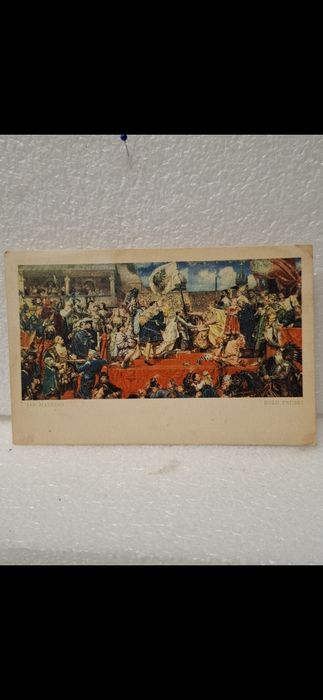 Hołd Pruski pocztówka llRp J.Matejko