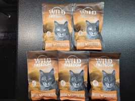 Wild Freedom Snack - Wild Bites, bez zbóż, przysmak dla kota, 5 x 80 g