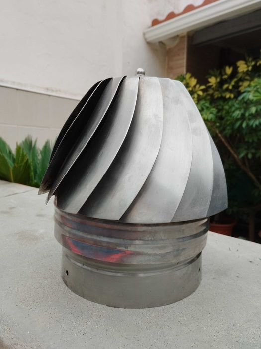 Chapéu extrator de fumos para Lareira.