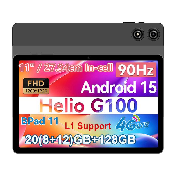 BNCF BPad 11 8/128GB 11" FHD IPS 90Hz Helio G100 7000mAh 4G Android 15