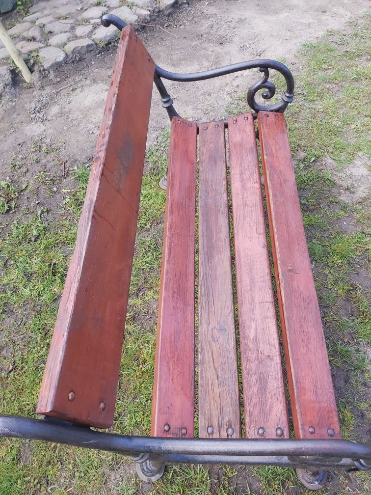 Ławka stół żeliwny ogrodowe kpl