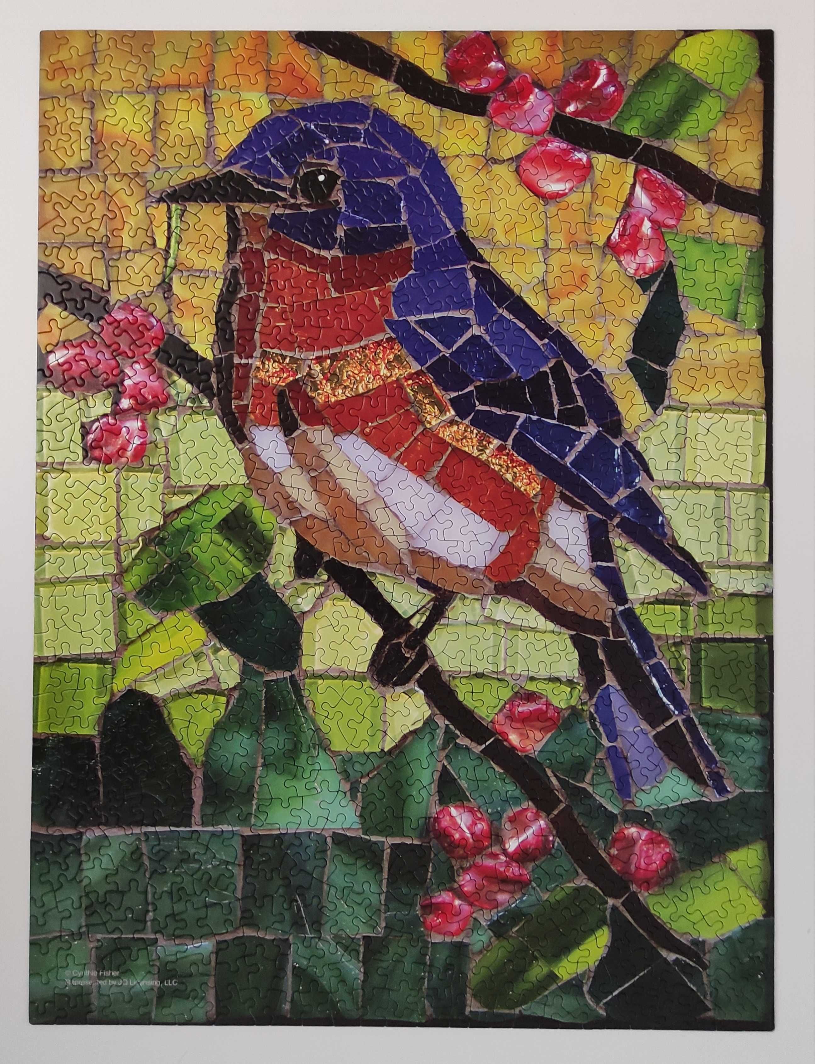 Puzzle 1000 Sunsout mozaika z ptakiem