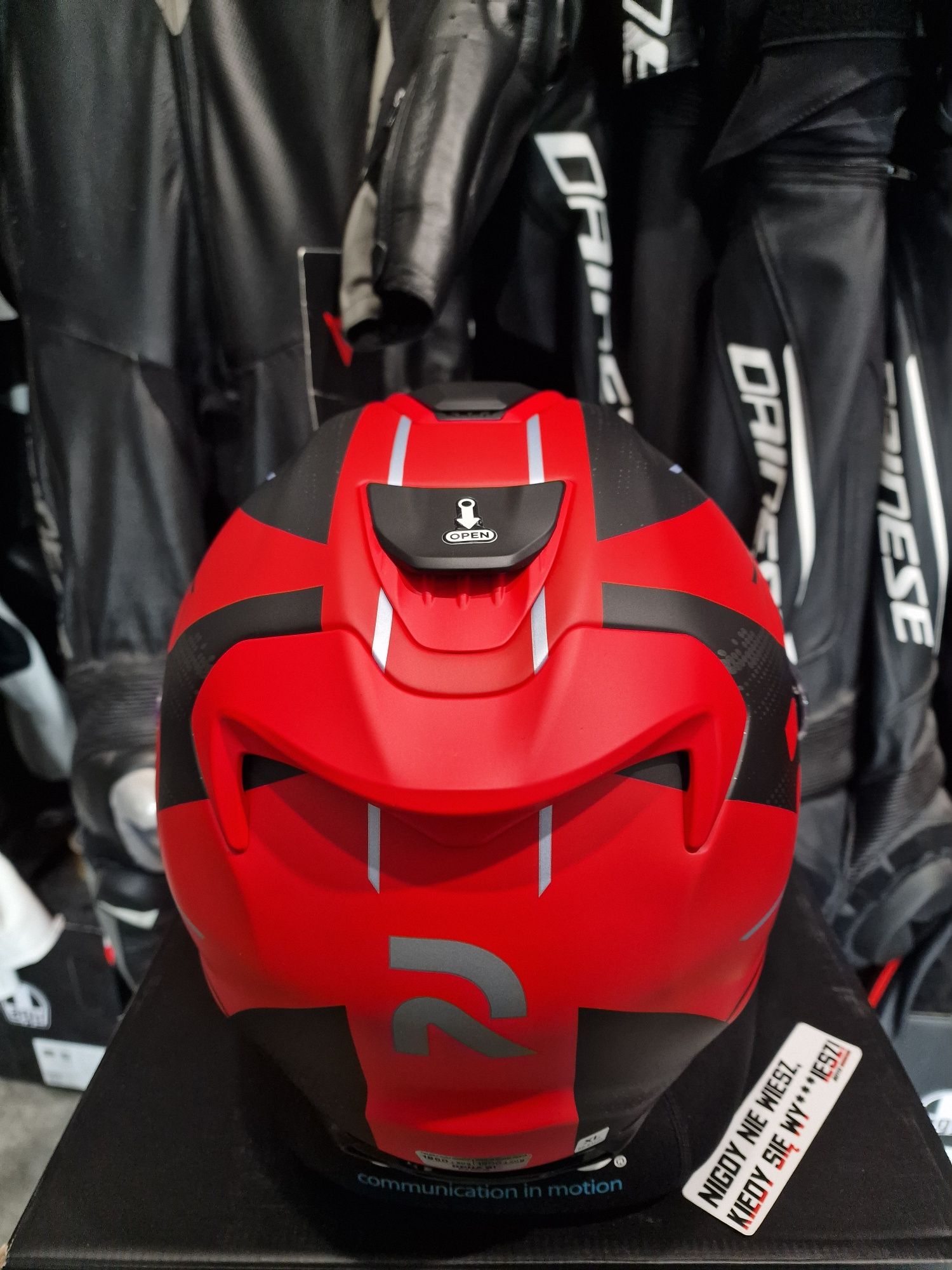 Kask motocyklowy HJC RPHA 91 BLAT MATT red/black roz.S'L'
