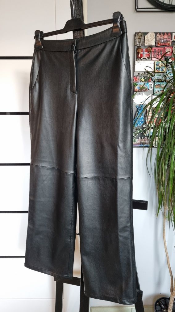 ESPRIT collection spodnie z imitacji skóry nowe rozmiar 38