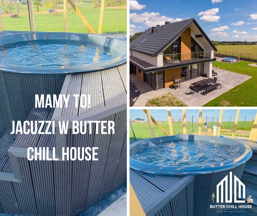 Butter Chill House - Dom na Kaszubach z Basenem i Balią dla 12 osób.