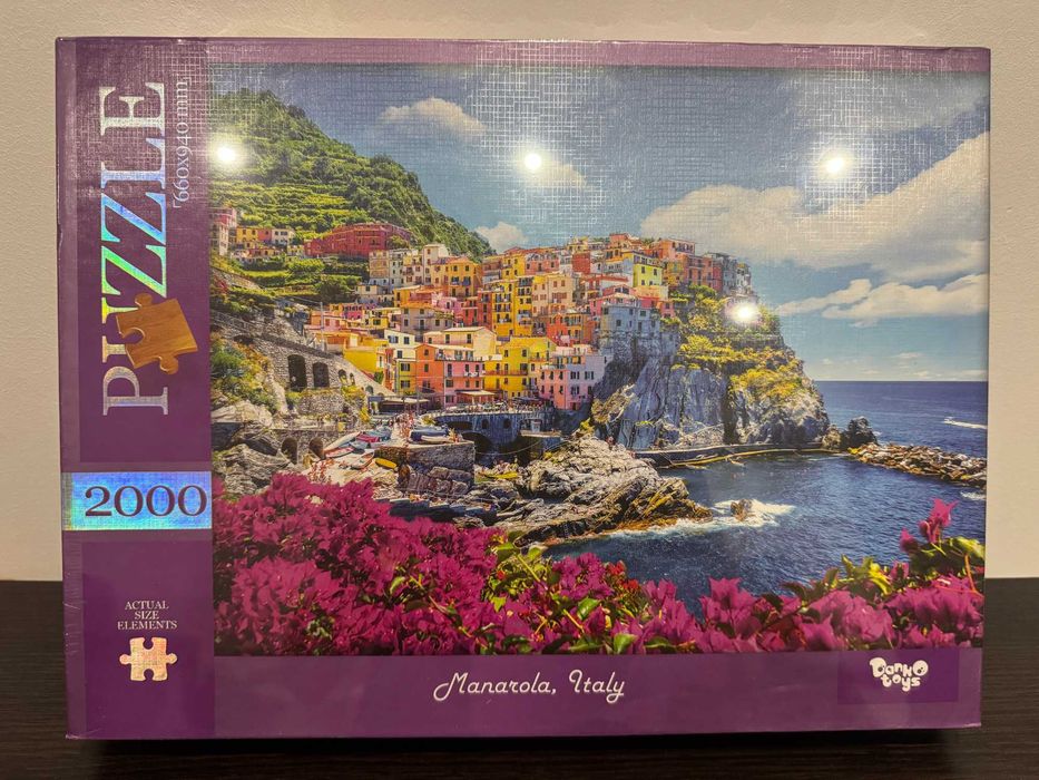 Пазли 2000 елементів Манарола та Венеція нові