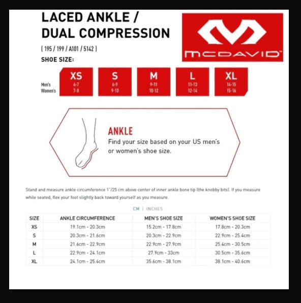 Ортез для гомілковостопного суглоба mcdavid ankle brace бандаж шина