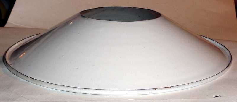 Stary blaszany klosz lampowy - loft.