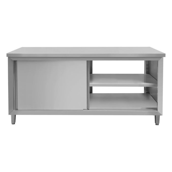 Stół gastronomiczny centralny przelotowy Mega-M 180x70x85 cm