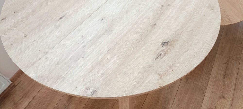 Stół okrągły rozkładany