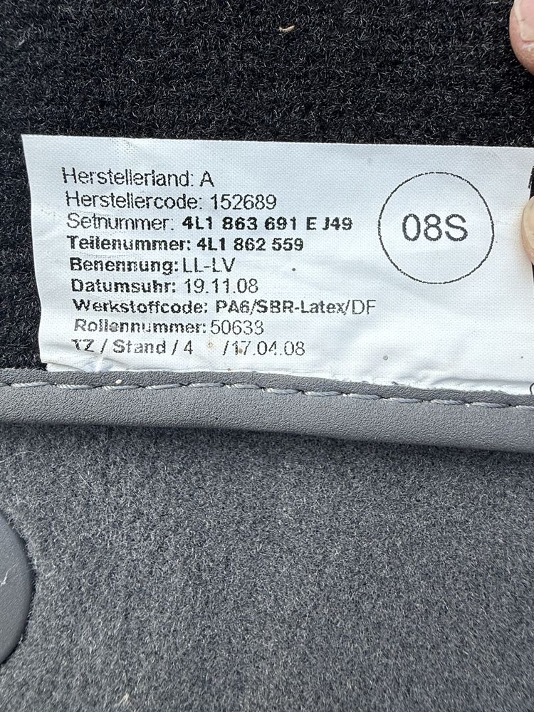 Dywaniki Audi Q7 orginalne