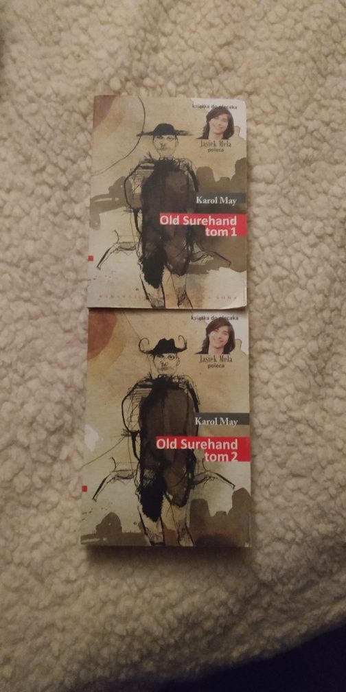 2 tomy słynnej powieści przygodowe Karola Maya Old Shurehand bdb