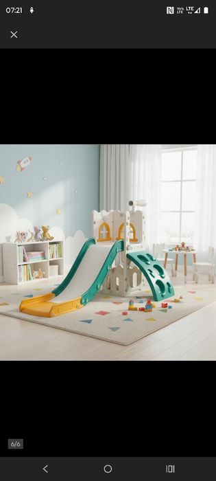 Zjeżdżalnia plac zabaw domowy