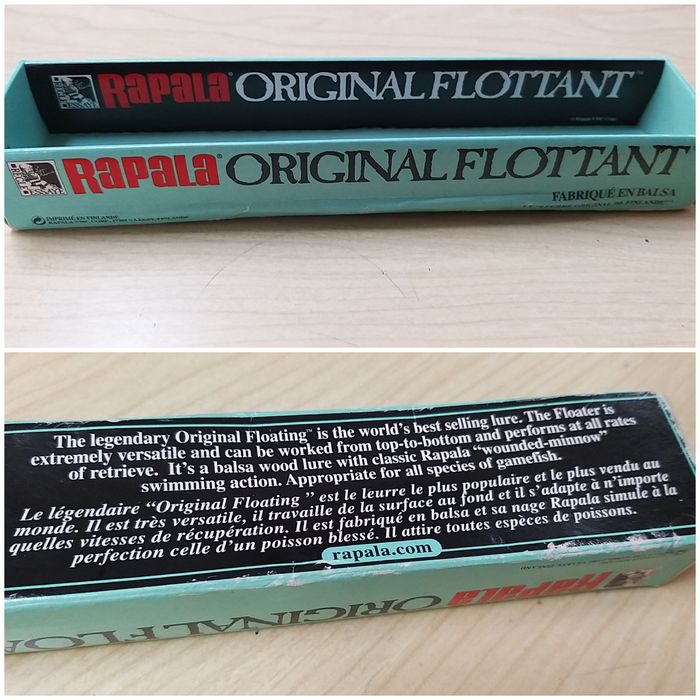 Rapala em madeira de balsa.