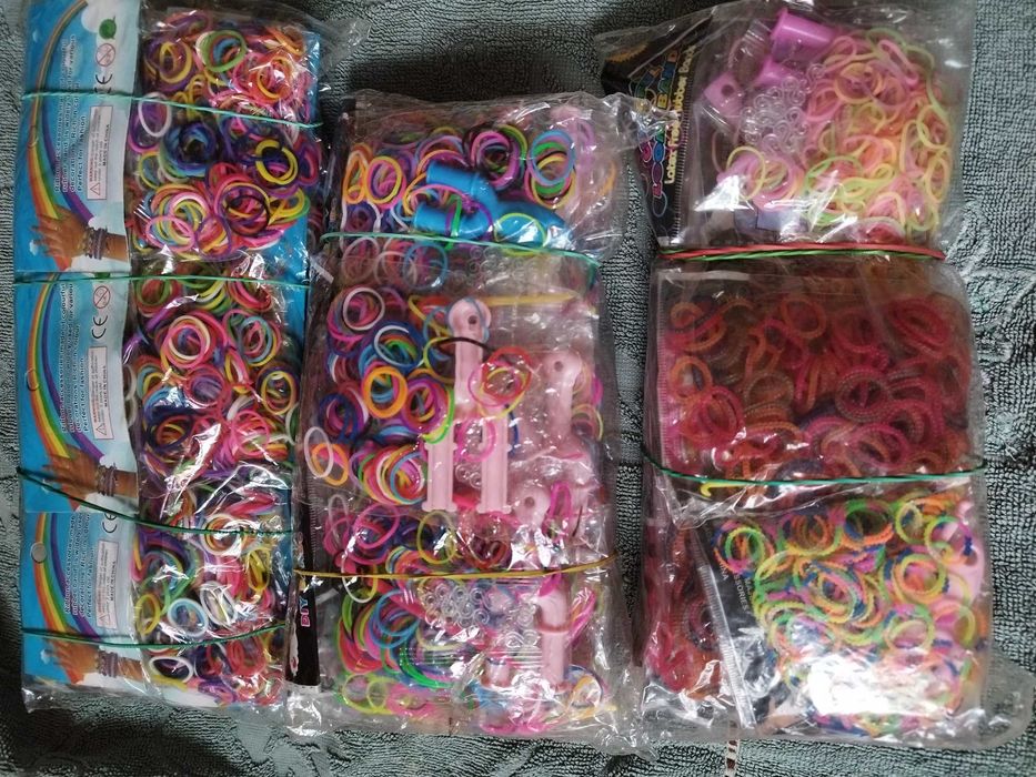 Резинки для плетения браслетов набор с крючком Новый для детей Игрушки