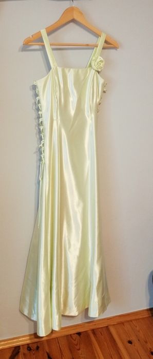 Sukienka długa-seledynowa