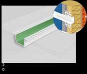 Perfil Sulco 10mm para ETICS