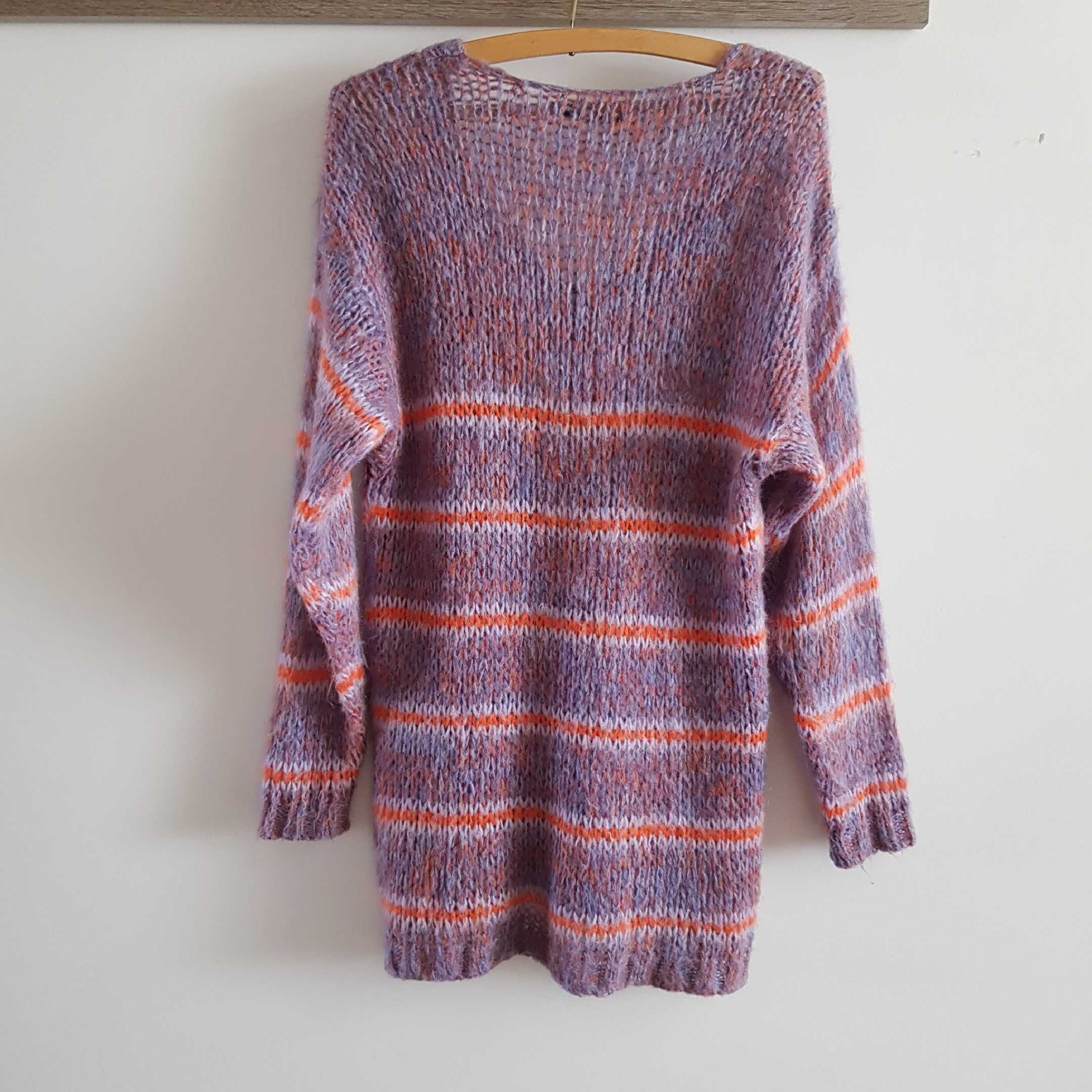 Kolorowy sweter r S/M , 30 procent Moher
