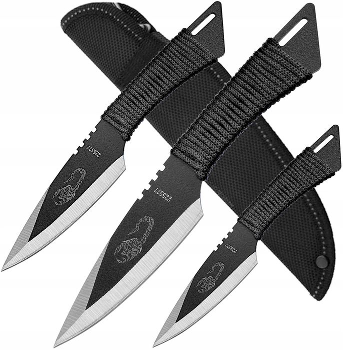 Scorpio zestaw rzutek nóż do rzucania 3 szt. rzutki cs:go kosa N-417