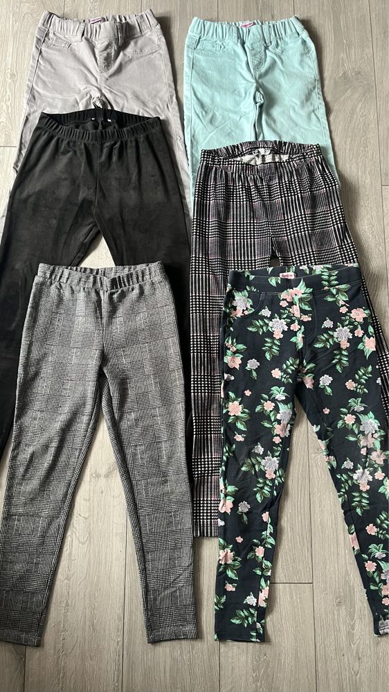 Zestaw spodnie getry legginsy 146cm