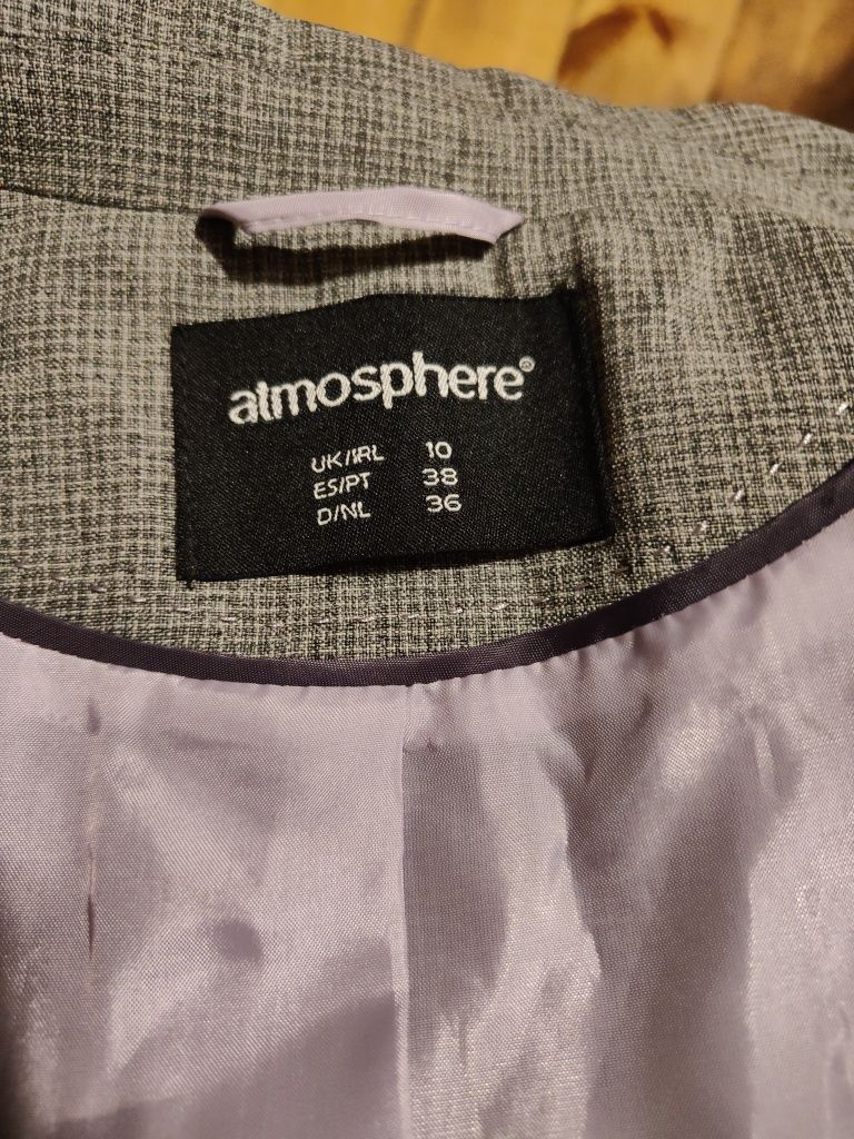 Żakiet popielaty.Rozmiar 36/38.Atmpsphere.