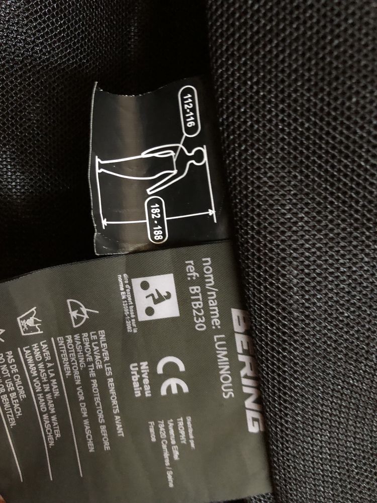 Casaco Moto Bering Luminous XL Novo