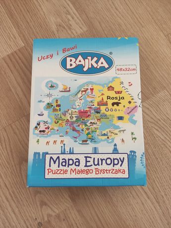 Puzzle Mapa Europy 84 elementy
