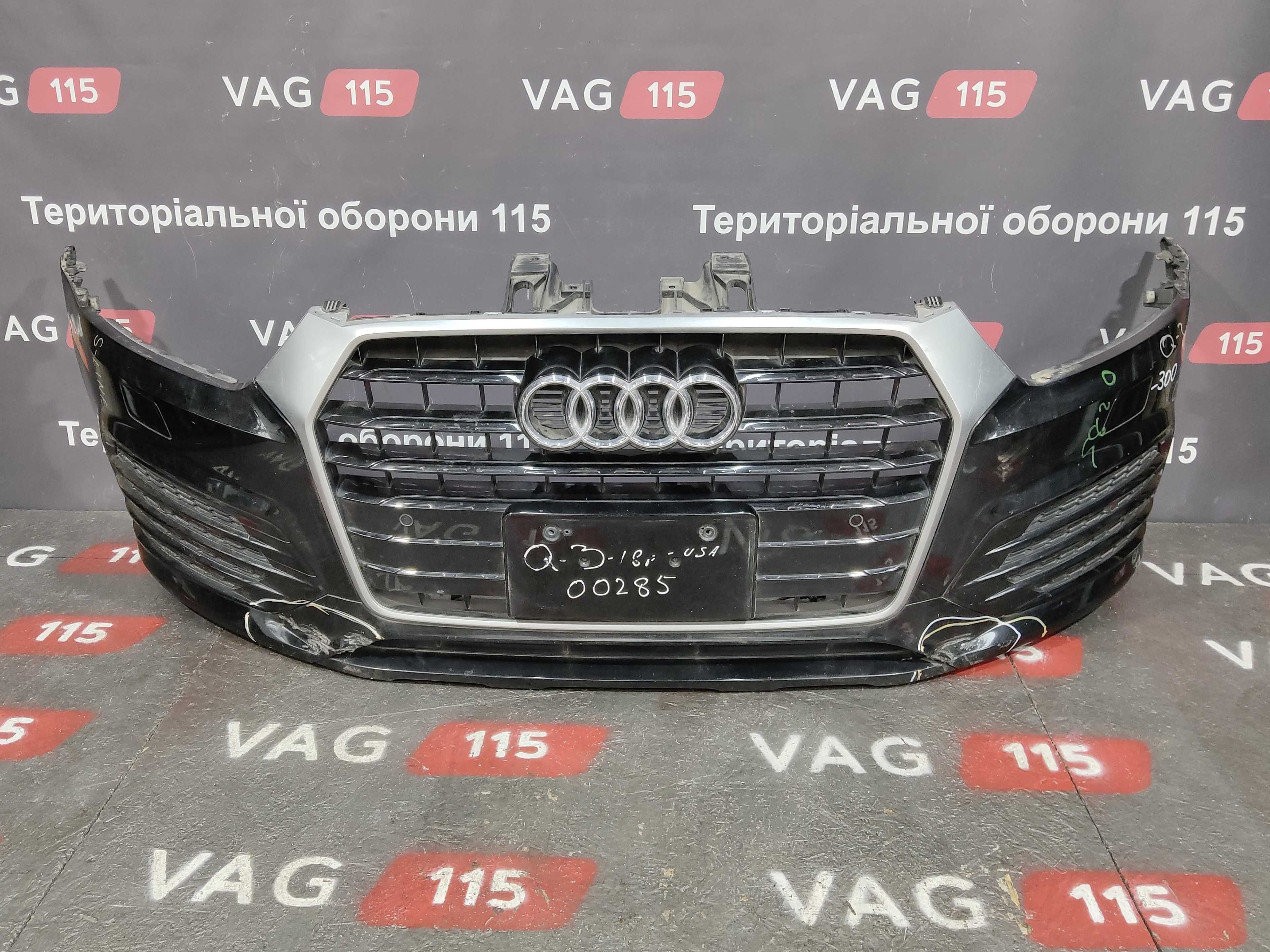 Бампер передний в сборе ауди ку3 Q3 2015 - 2018гг S-Line 8u