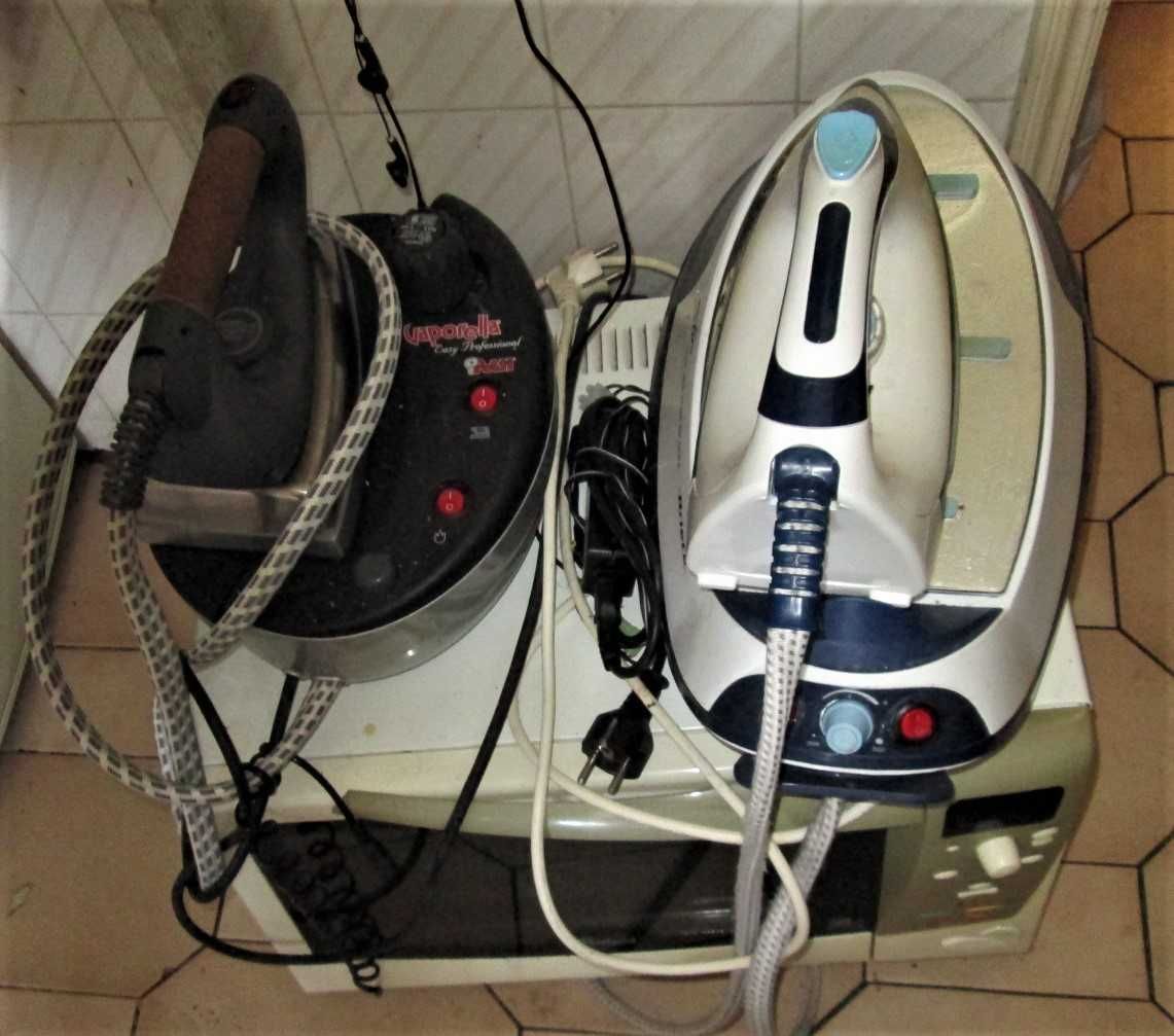 ferros a vapor e com caldeira