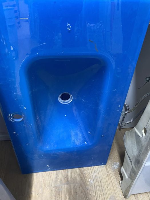 Lavatorio azul casa de banho