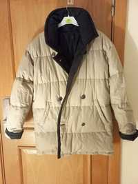 Женская двухсторонняя куртка-пуховик оверсайз размер 48/50