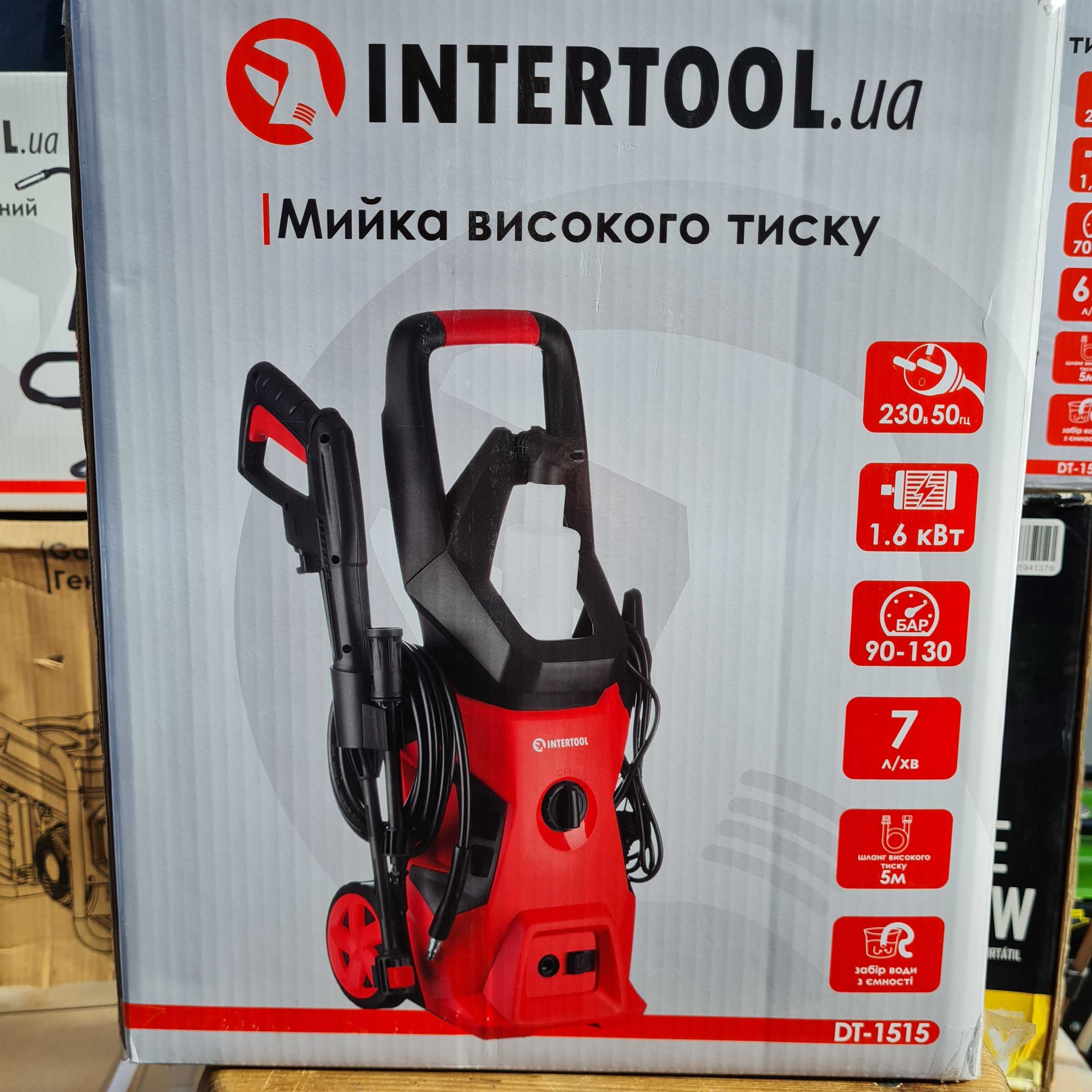 Мийка високого тиску 1600 Вт, 90-130 бар INTERTOOL DT-1515