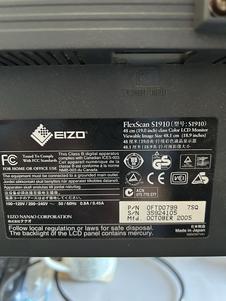 Eizo Flex Scan S1910 profesjonalny monitor 19 cali