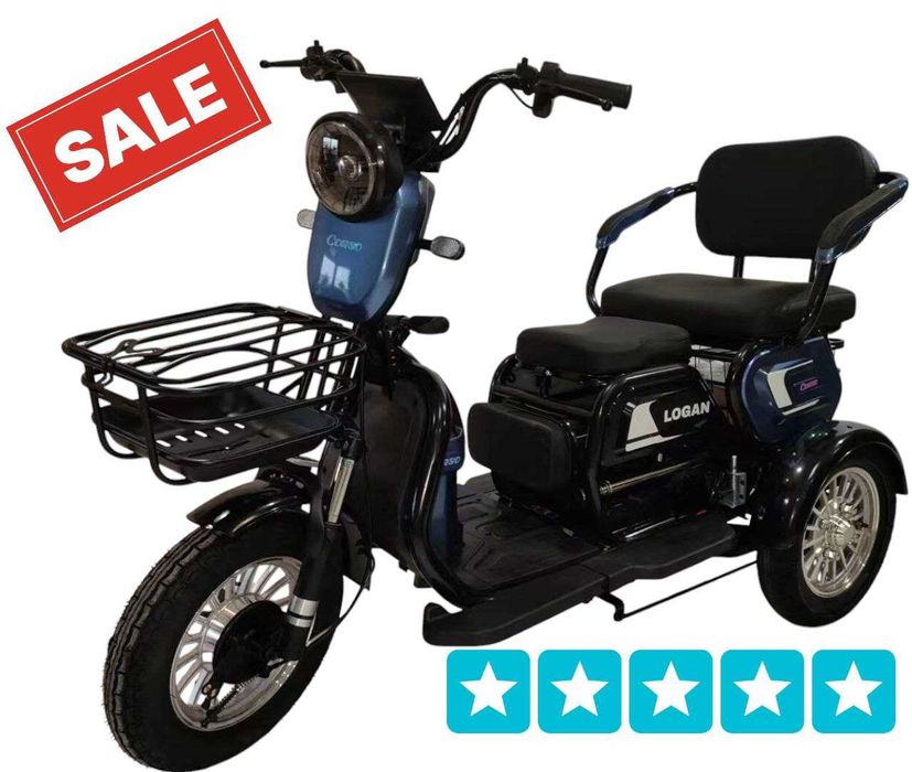 Електричний трицикл Corso Logan (1000W, 72V/20Ah)