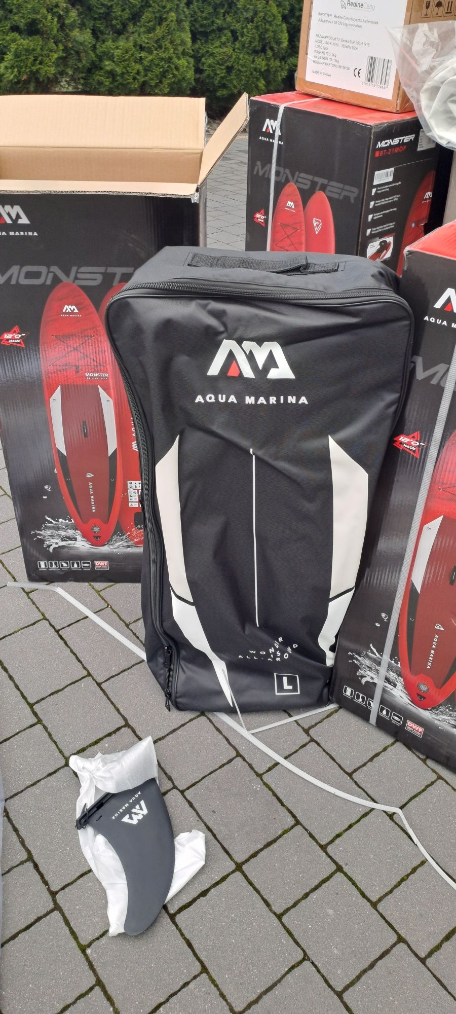 SUP 366cm  Aqua Marina Monster Bt 21   Całe komplety nowe fv Gwarancja