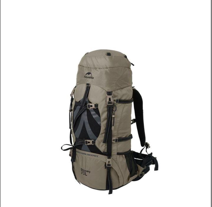 Рюкзак туристичний Naturehike NH70B070-B, 70 л + 5 л, світло-коричневи