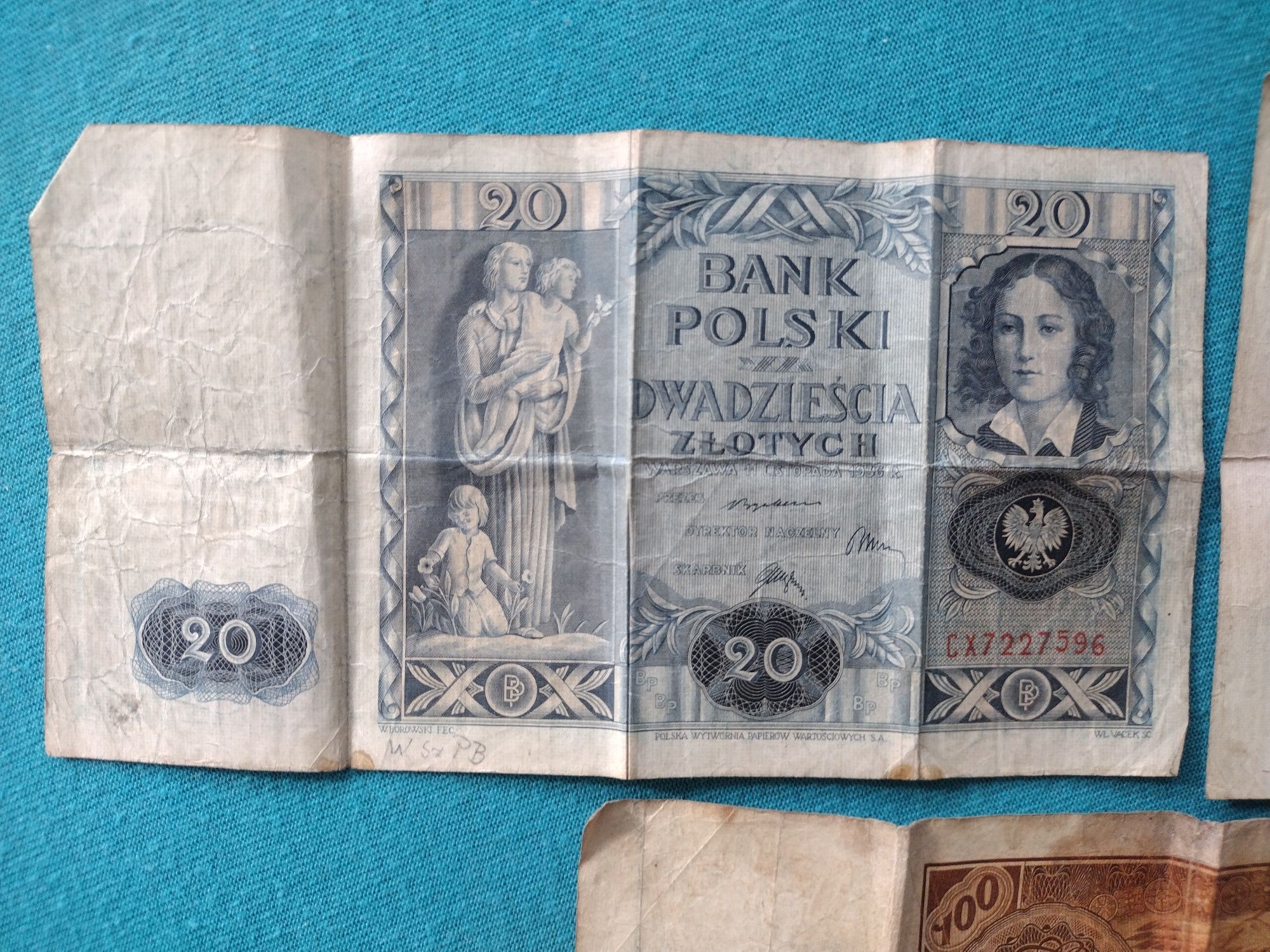 Przedwojenne banknoty złotowe