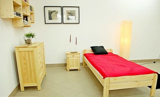 Nowe drewniane łóżko + stelaż + materac dla dzieci i dorosłych 200x90