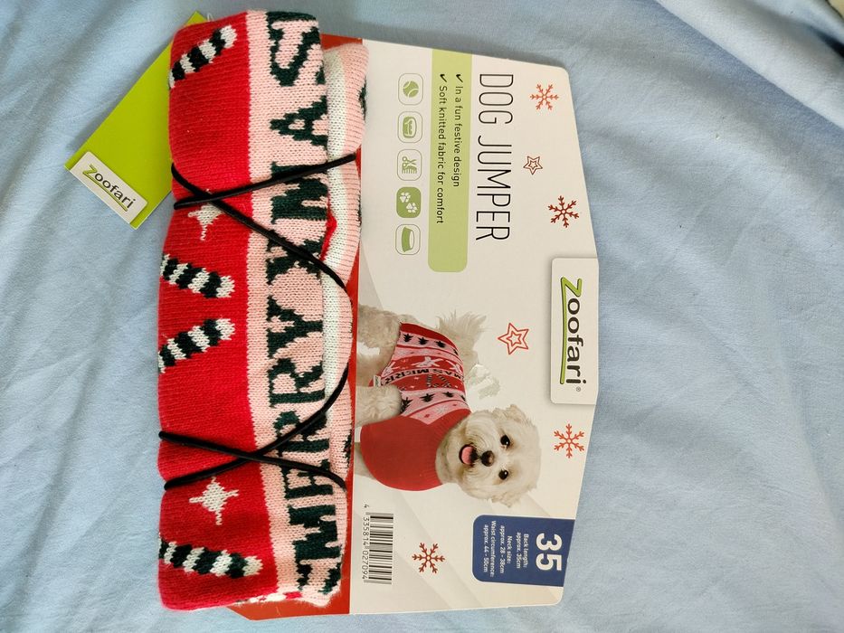 Sweter swiąteczny dla psa