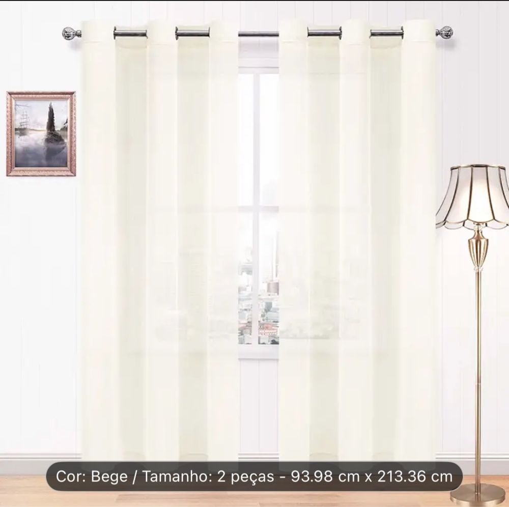 Conjunto 2 cortinas