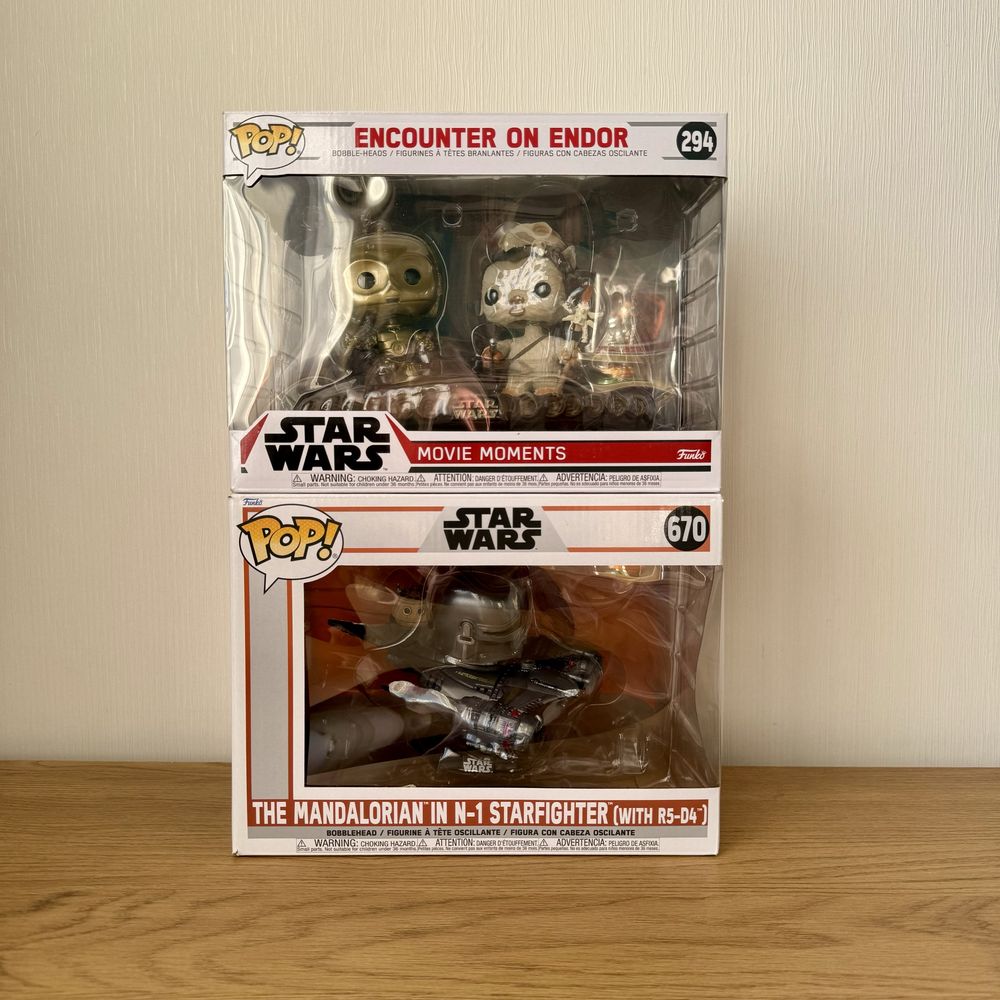 Funko Pop Encounter on Endor Mandalorian in N-1 Starfighter  Star Wars