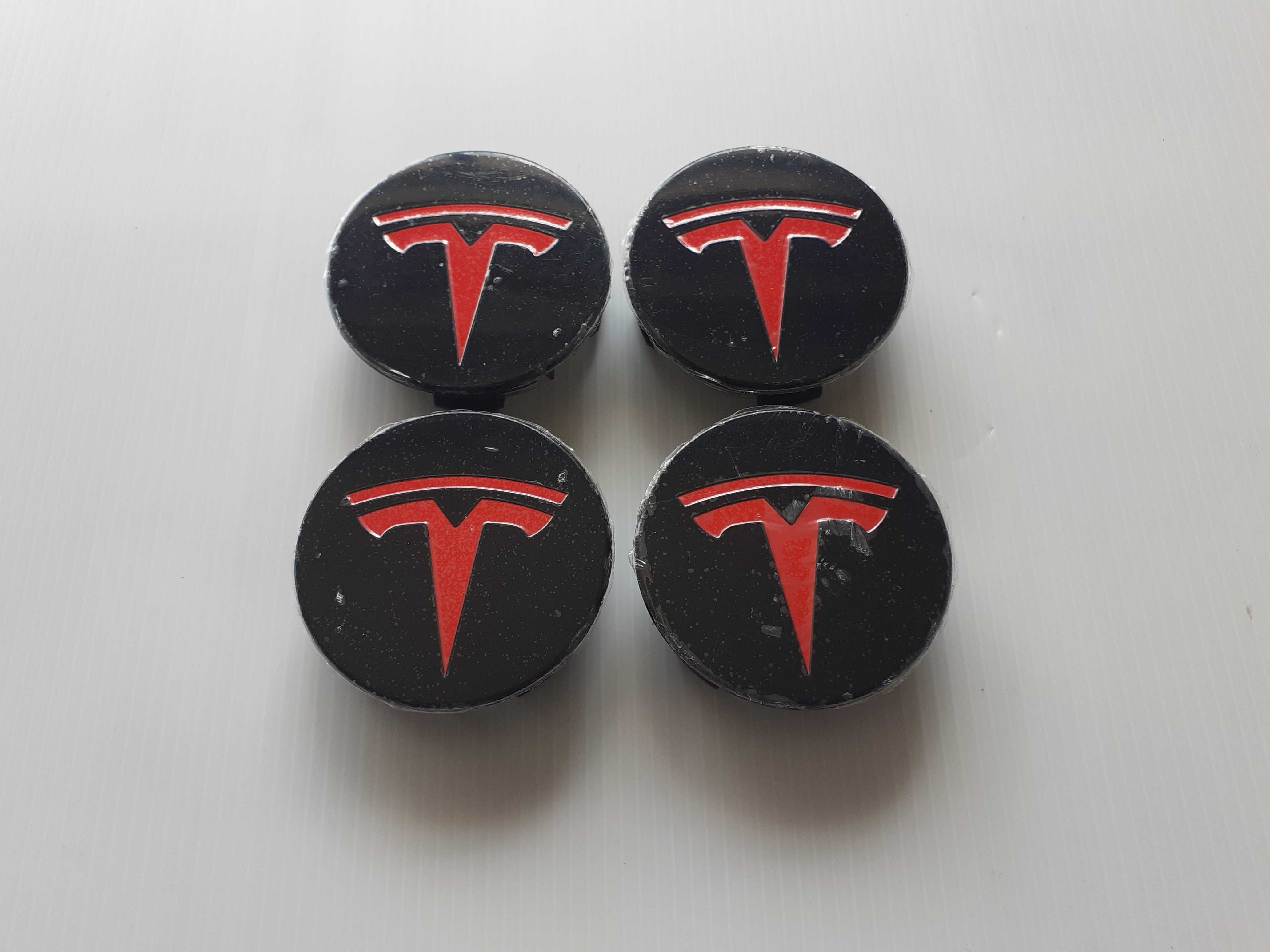 Centros/tampas de jante completos Tesla com 57 mm