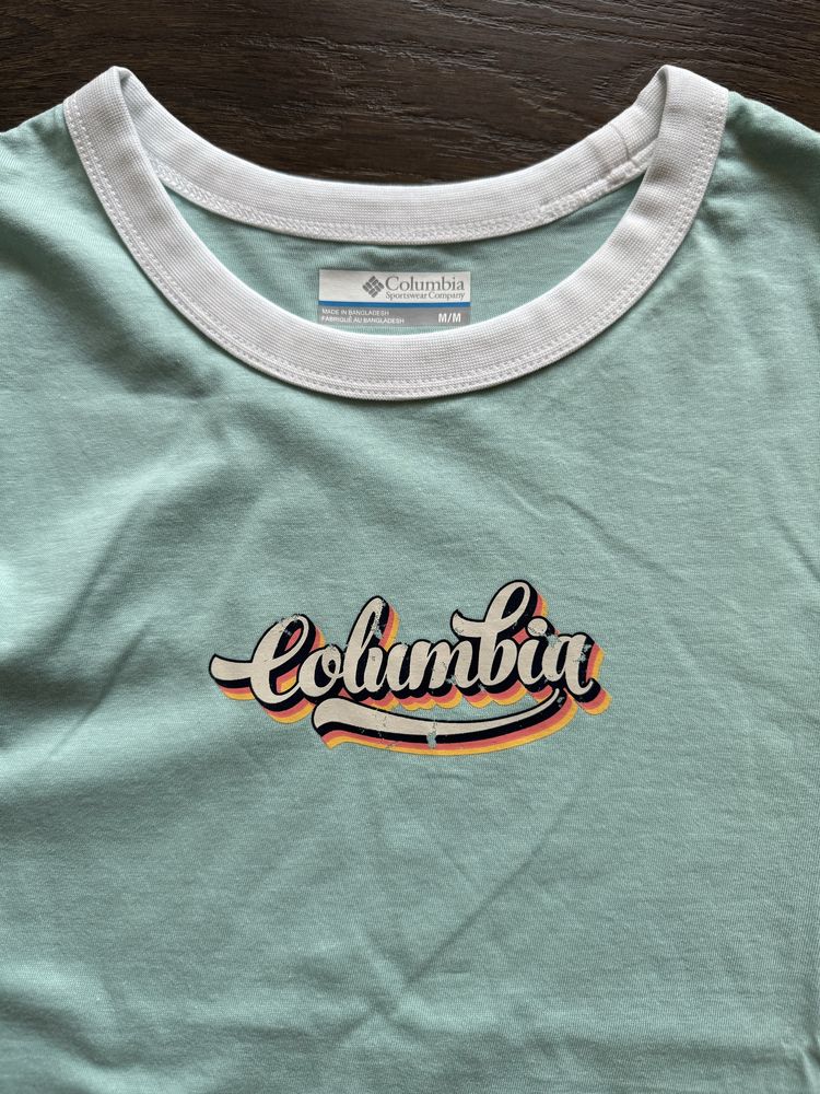 Koszulka damska z krótkim rękawem, t-shirt Columbia, rozmiar M