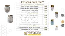 Frascos para mel