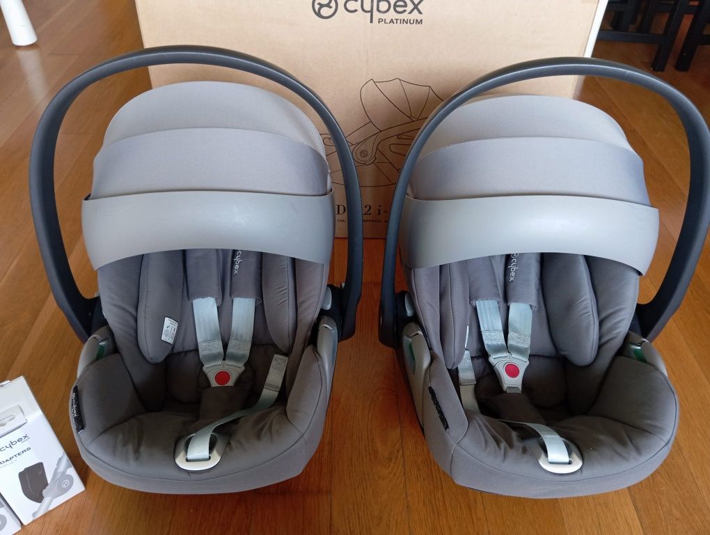 2 Ovos Cybex platinum cloud z2 i-size, cor Soho grey. 160€ cada.