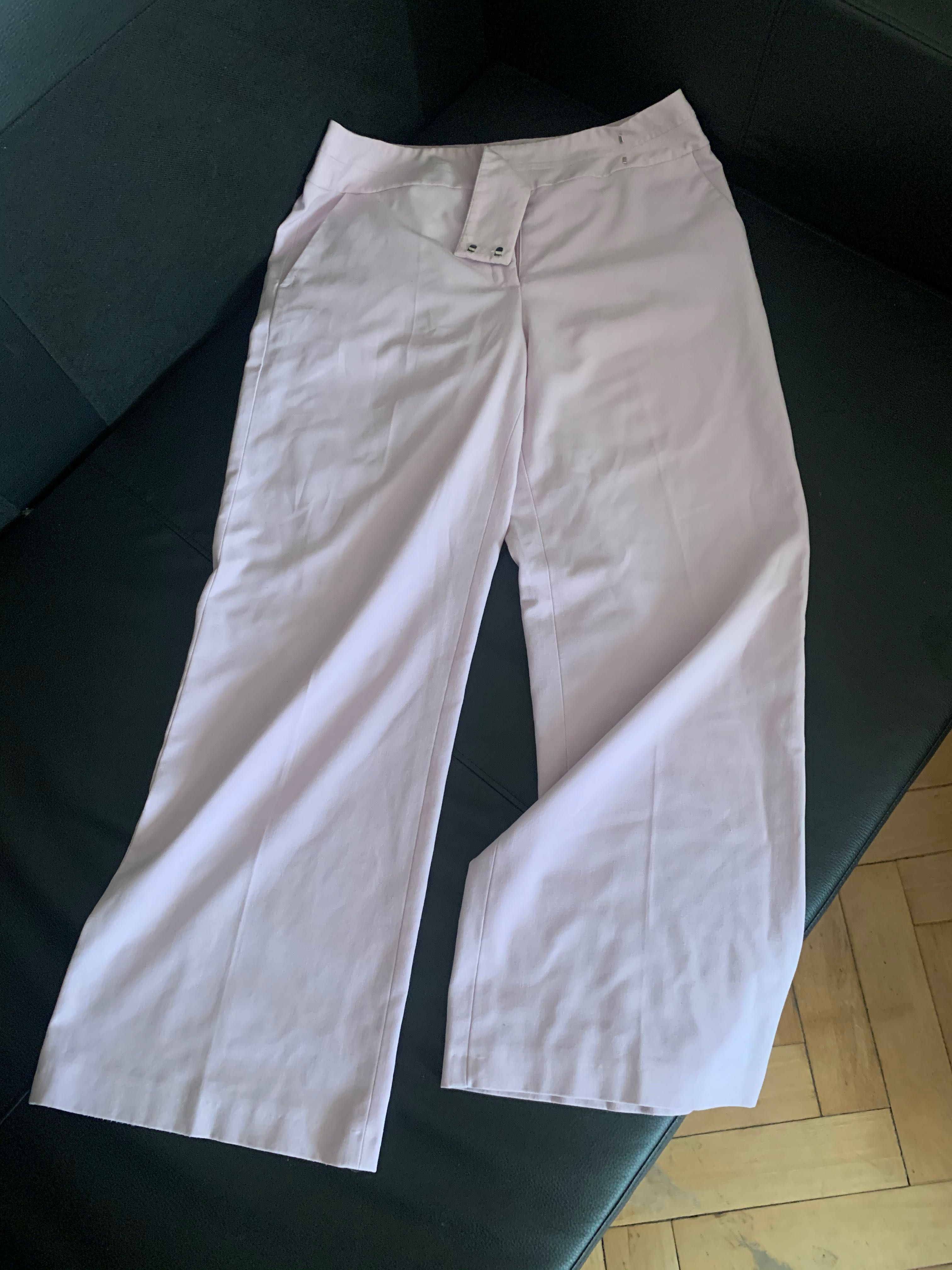 Spodnie 3/4, spodnie culotte lilac