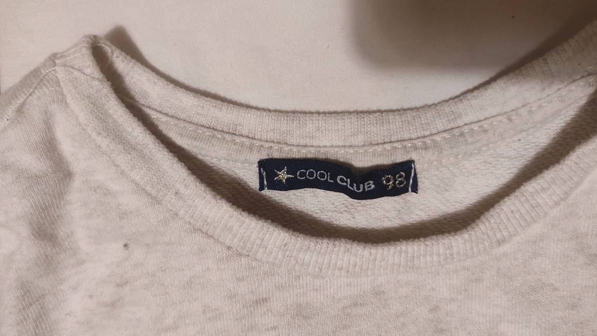Beżowa zimowa bluza Cool Club Smyk r.98