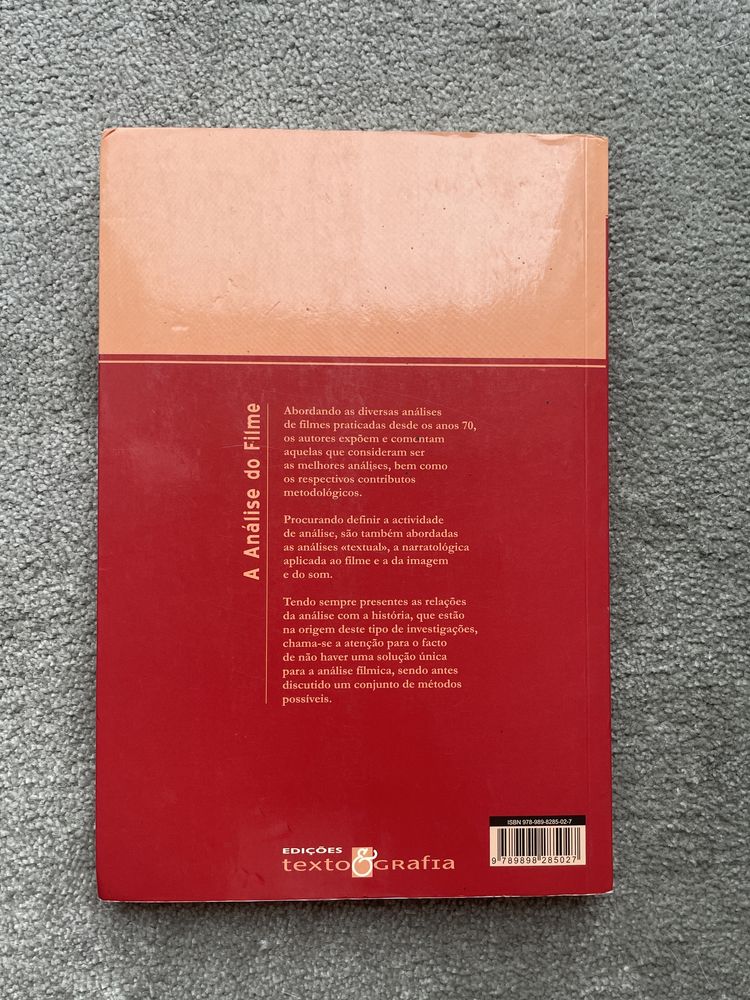 Livro A analise do filme